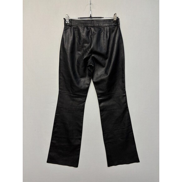 Hugo Buscati Collection Women Genuine Leather Pants Size 4 Raw Hem D041 -29 - Picture 16 of 16